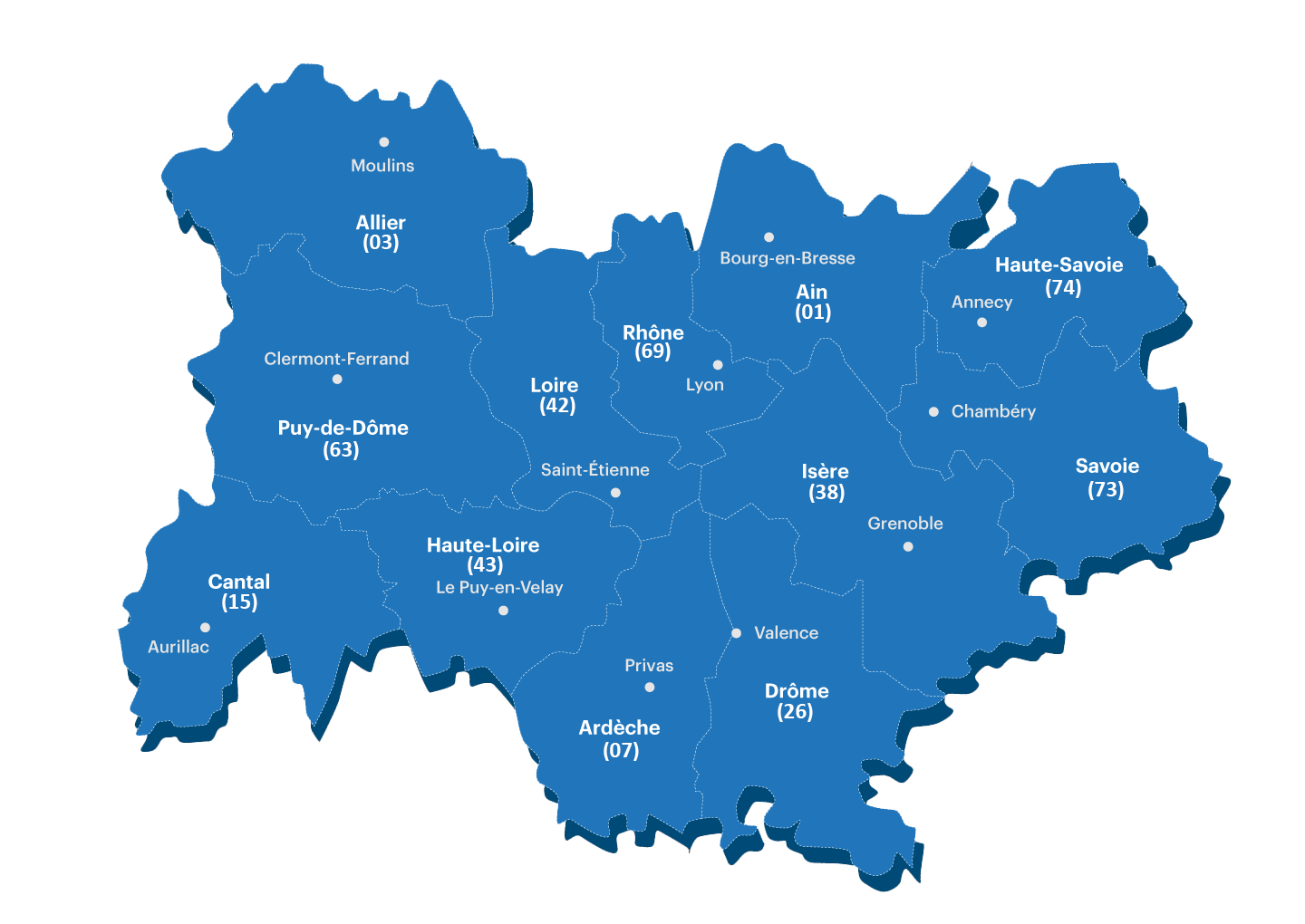 Carte AURA